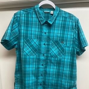 L.L. Bean Women’s Turquoise Plaid Casual Shirt